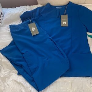 Mandala scrub top and bottoms. NEW WITH TAGS! Both are size large.